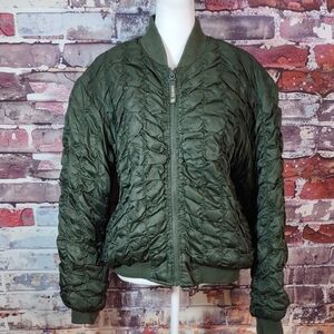 Evolve Five Pucker Quilted Nylon Bomber Jacket